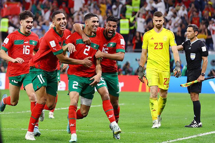 فوز المنتخب المغربي